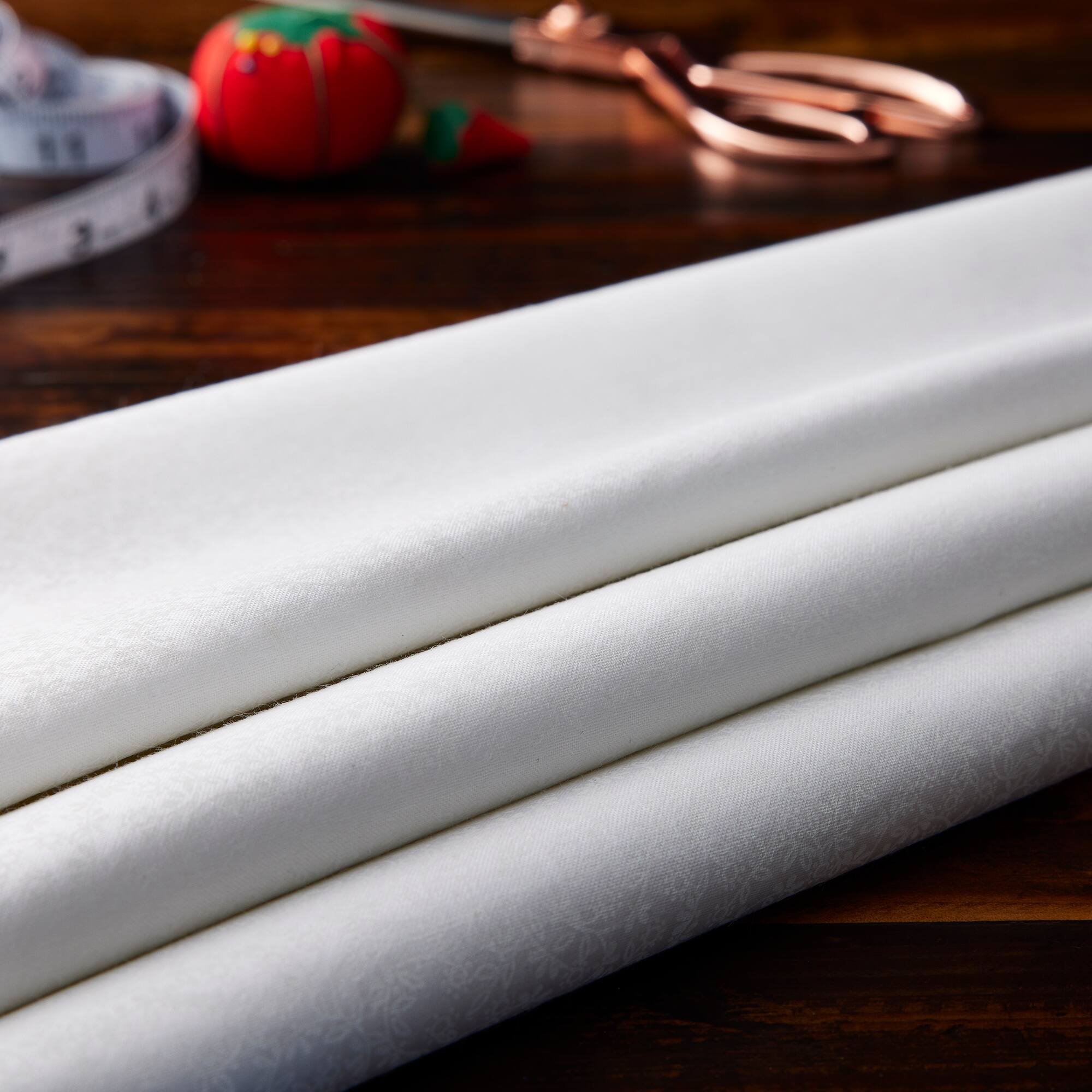 Floral Traditions White Ditsy Floral Cotton Fabric